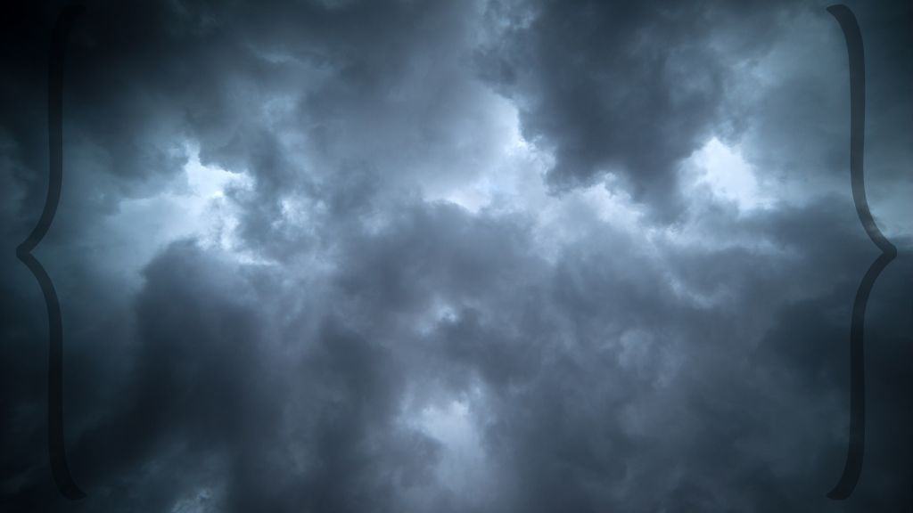 Bible verses about storms of life - picture of stormy clouds - a post at Hope Filled faith