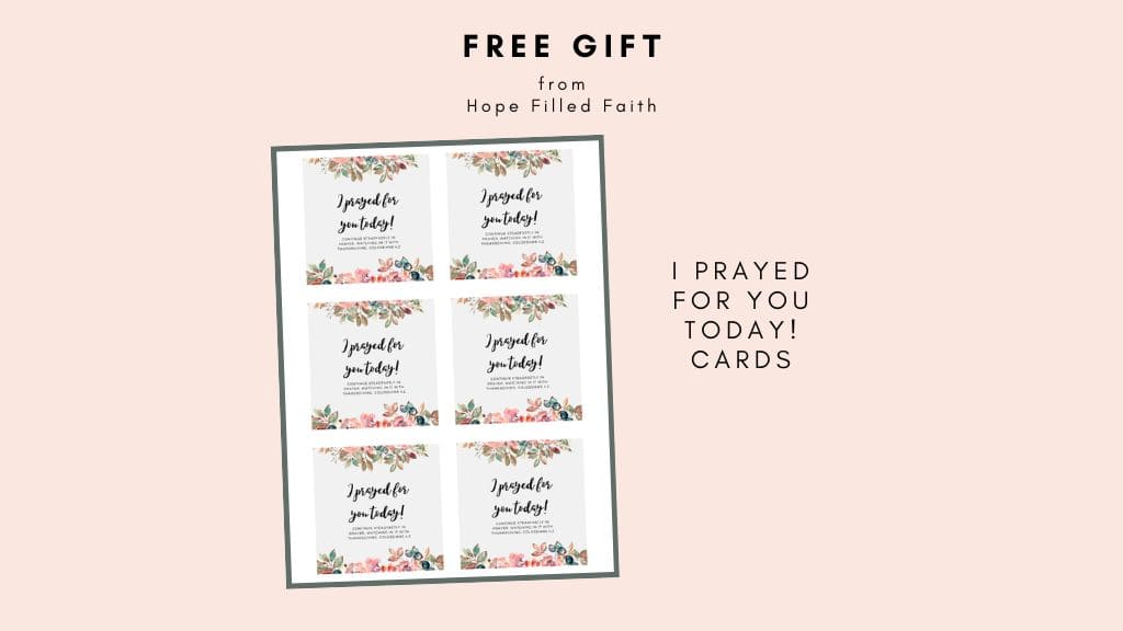 i prayed for you today card preview from hope filled faith