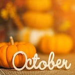 Prayers for October - picture of pumpkins and the word October (2)