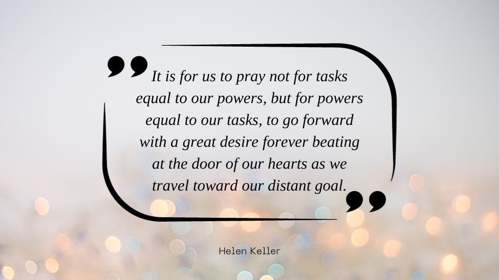 New Years Religious Quotes - (8) Helen Keller quote