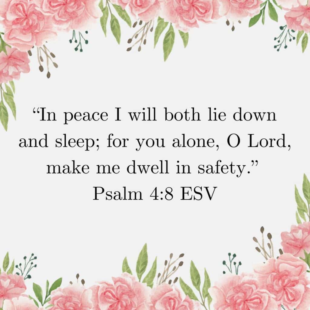 saturday morning prayers (4) text of psalm 4 8 esv