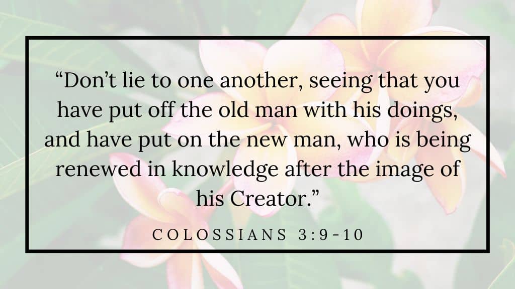 Prayers for the Month of May (12) Colossians 3 9 10