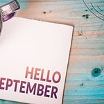 September Prayers (1) Hello September on desk with coffee cup