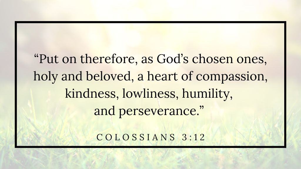 September Prayers (11) Colossians 3 12