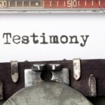 Bible verses for testimony sharing (4) pic of testimony typed on paper in typewriter