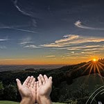 prayer for patience while waiting (1) open praying hands in front of a beautiful sunset