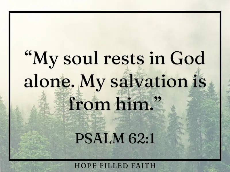 Psalm 62 1 - what the Bible says about rest