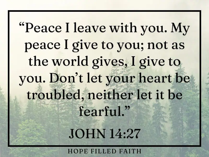 John 14 27 - what the Bible says about rest