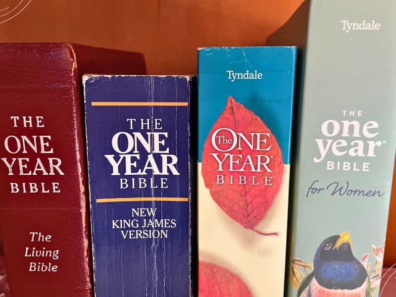 one year Bible for women - assortment of One Year Bibles